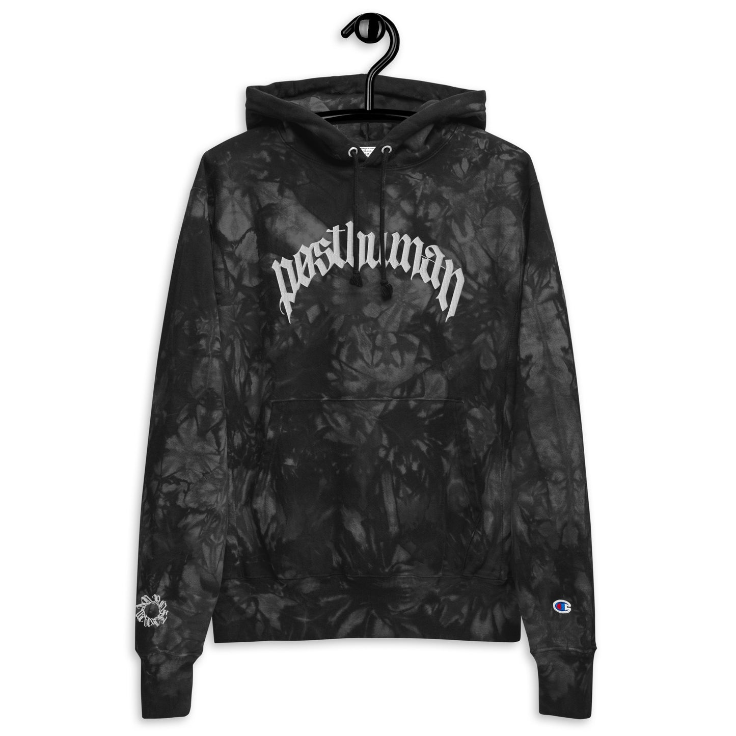 script tie-dye hoodie