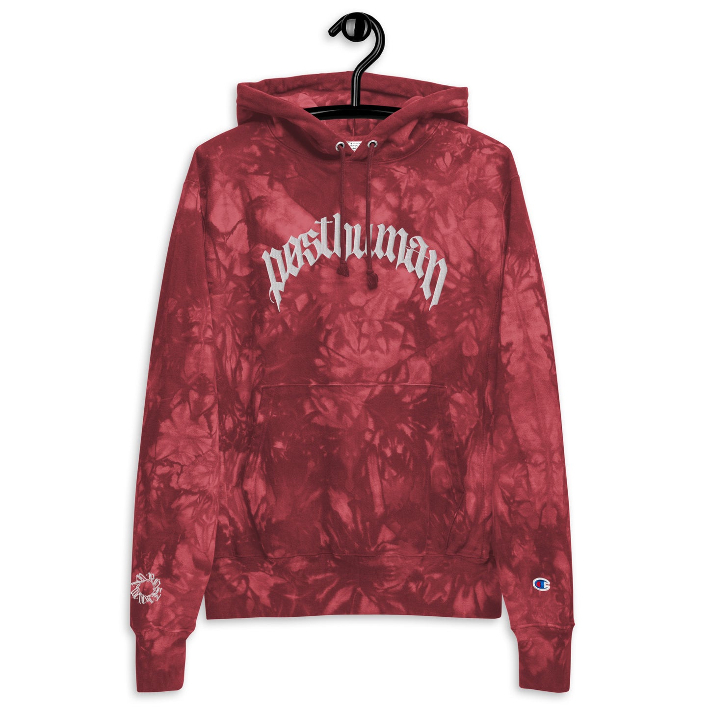 script tie-dye hoodie